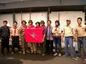 Jakarta (08/05), Pelantikan anggota muda DIKLATSAR XXI UKM Agrawitaka.  Foto: Tyas
